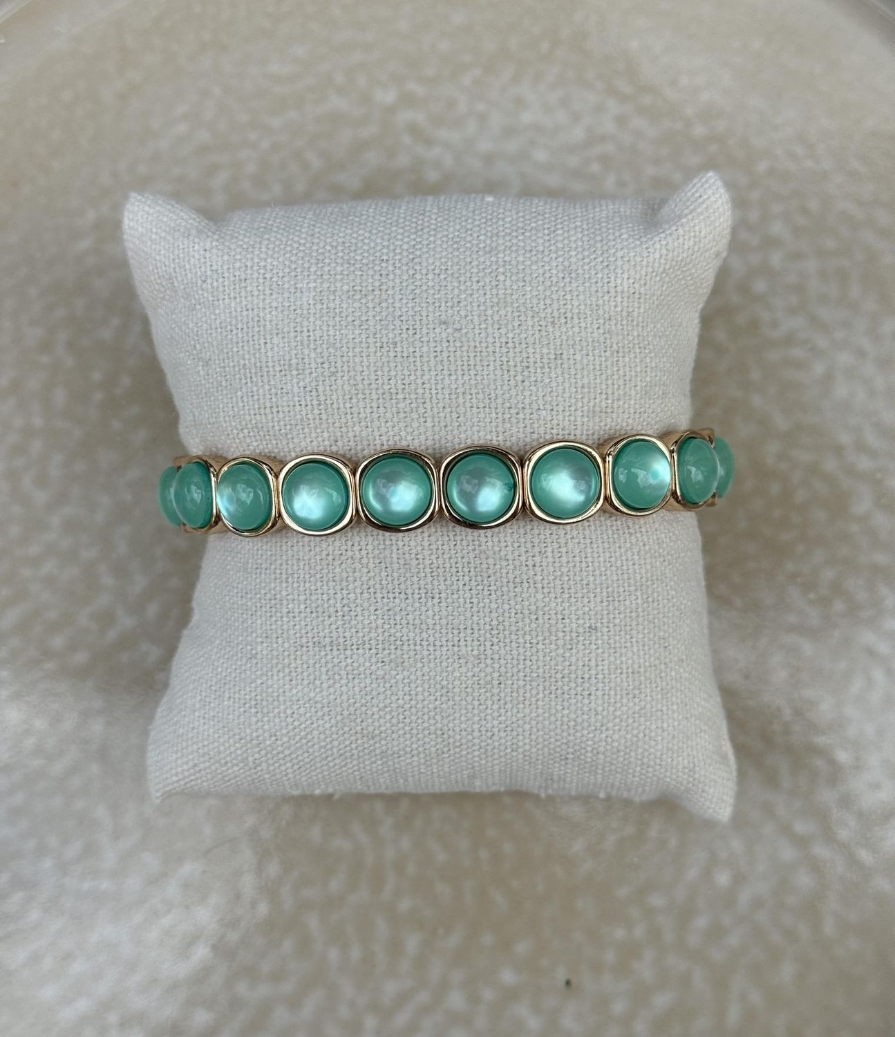 Armband opaal turquoise 40