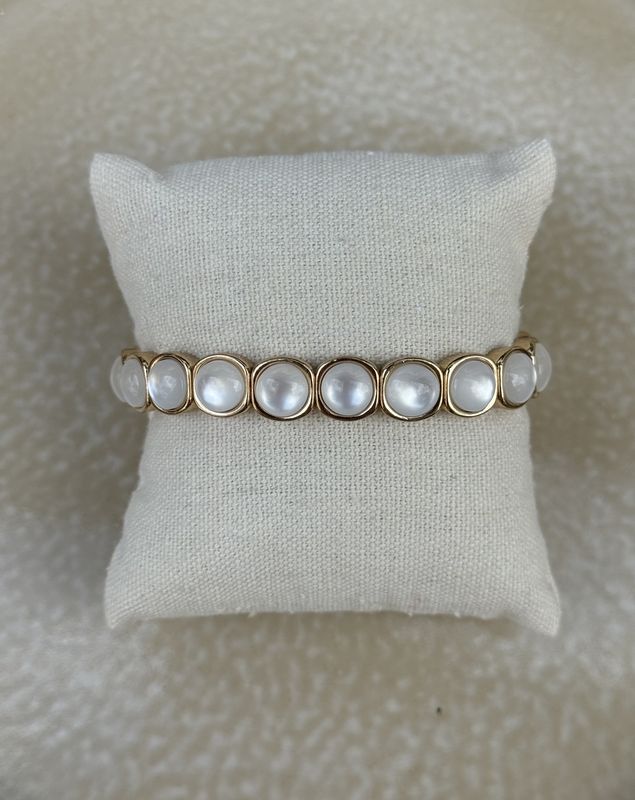 Armband opaal wit 41