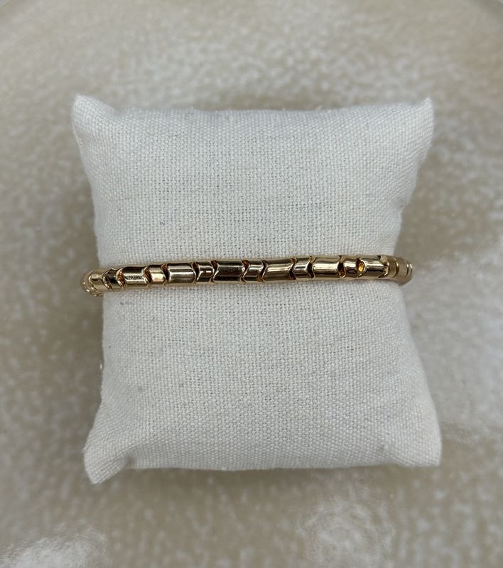 Armband emaille goud rond 62