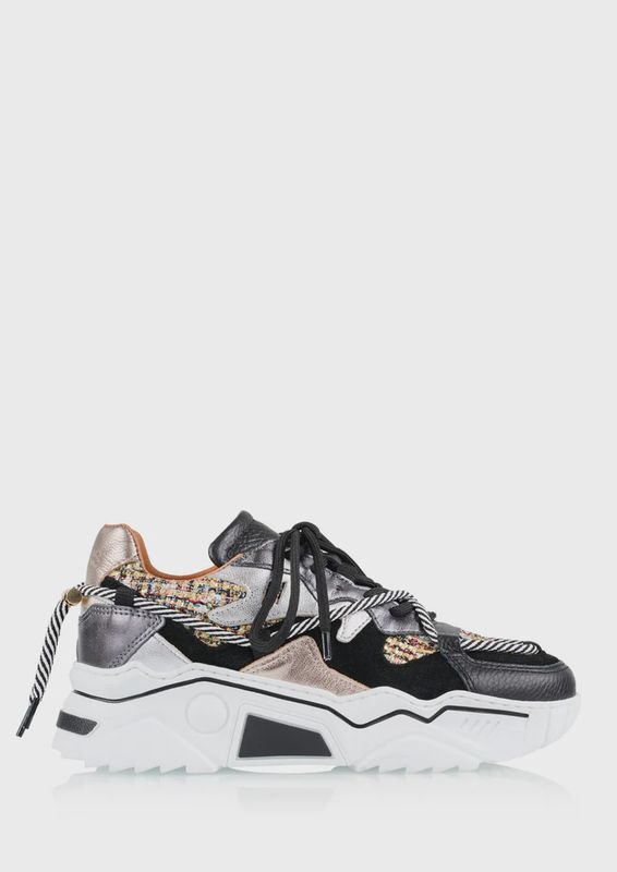 Sneaker Jupiter tweed Black / Stone
