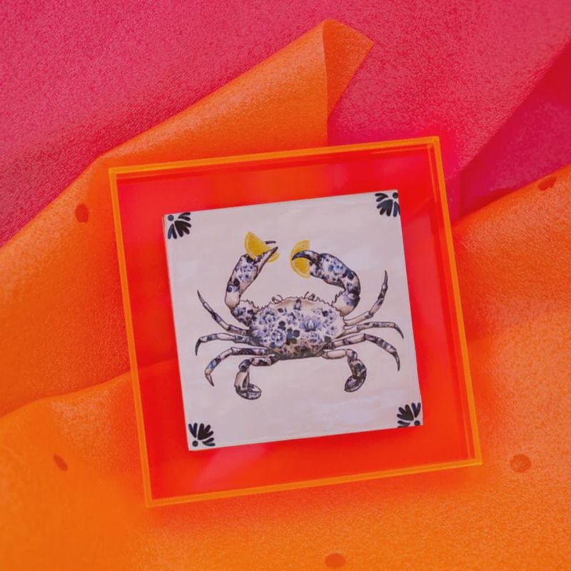 Tegel Funcky crab roze