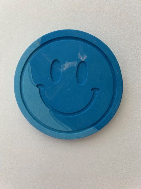 Wall candy smiley blauw