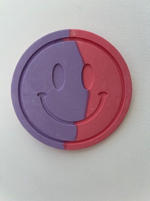 Wall candy smiley paars/fuchia