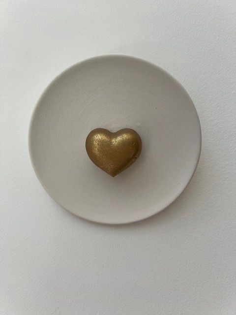 Wall candy hartje goud