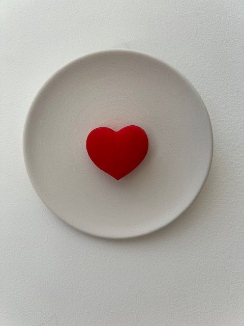 Wall candy hart rood