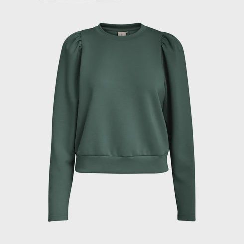 PCDicette Puff Long Sleeve Jungle Green