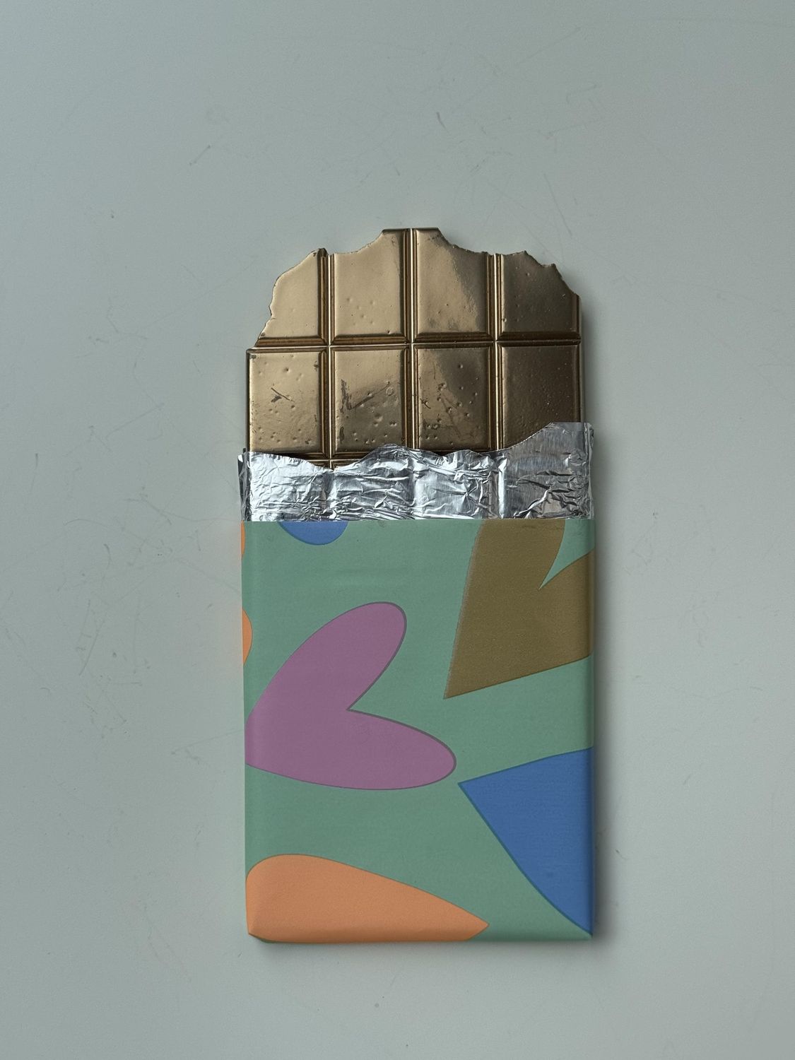 Wall candy chocolade goud hartjes