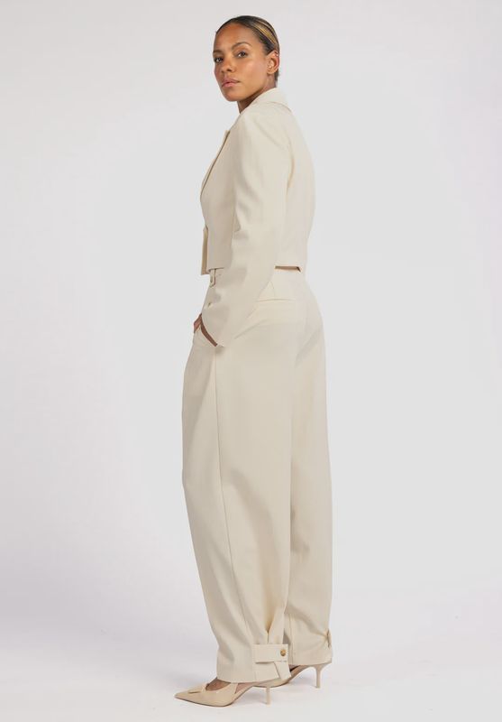 VAJEN PES 545 TROUSERS Ecru