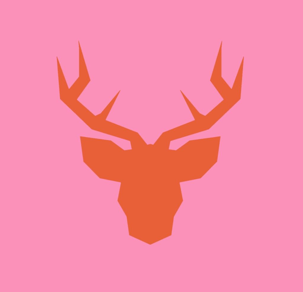Forex tegeltje hert roze oranje