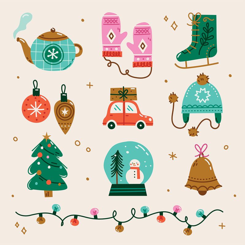 Forex tegeltje kerstcollage