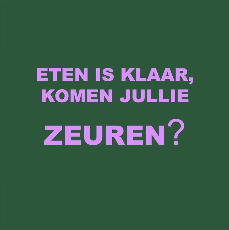 Forex tegeltje eten zeuren groen