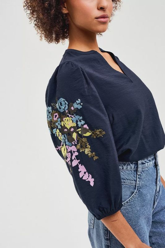 Blouse BULANI blue dark