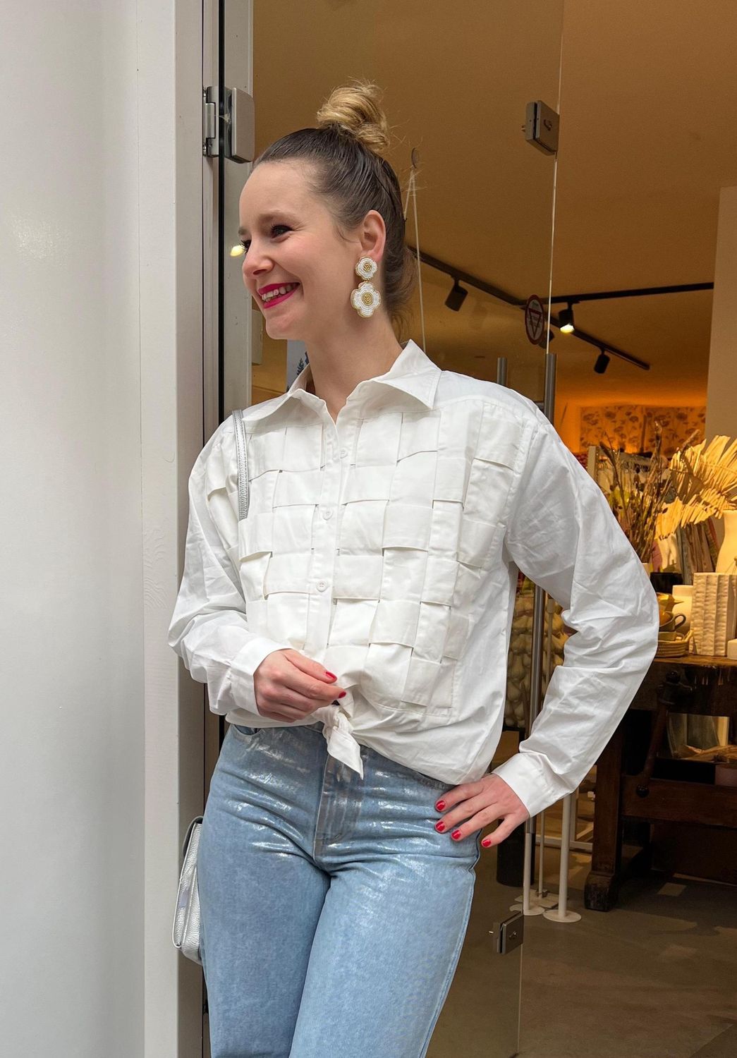 Blouse Lena square wit one size