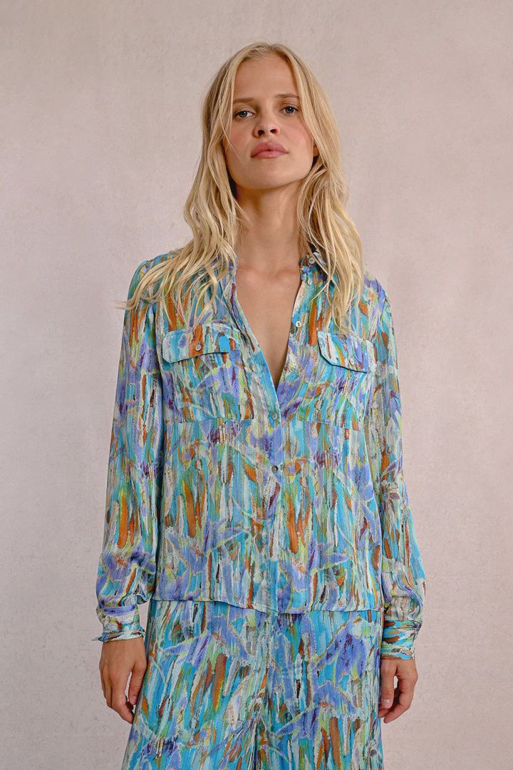 Shirt Flor blue