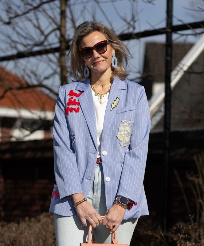 Blazer Romijn blauw
