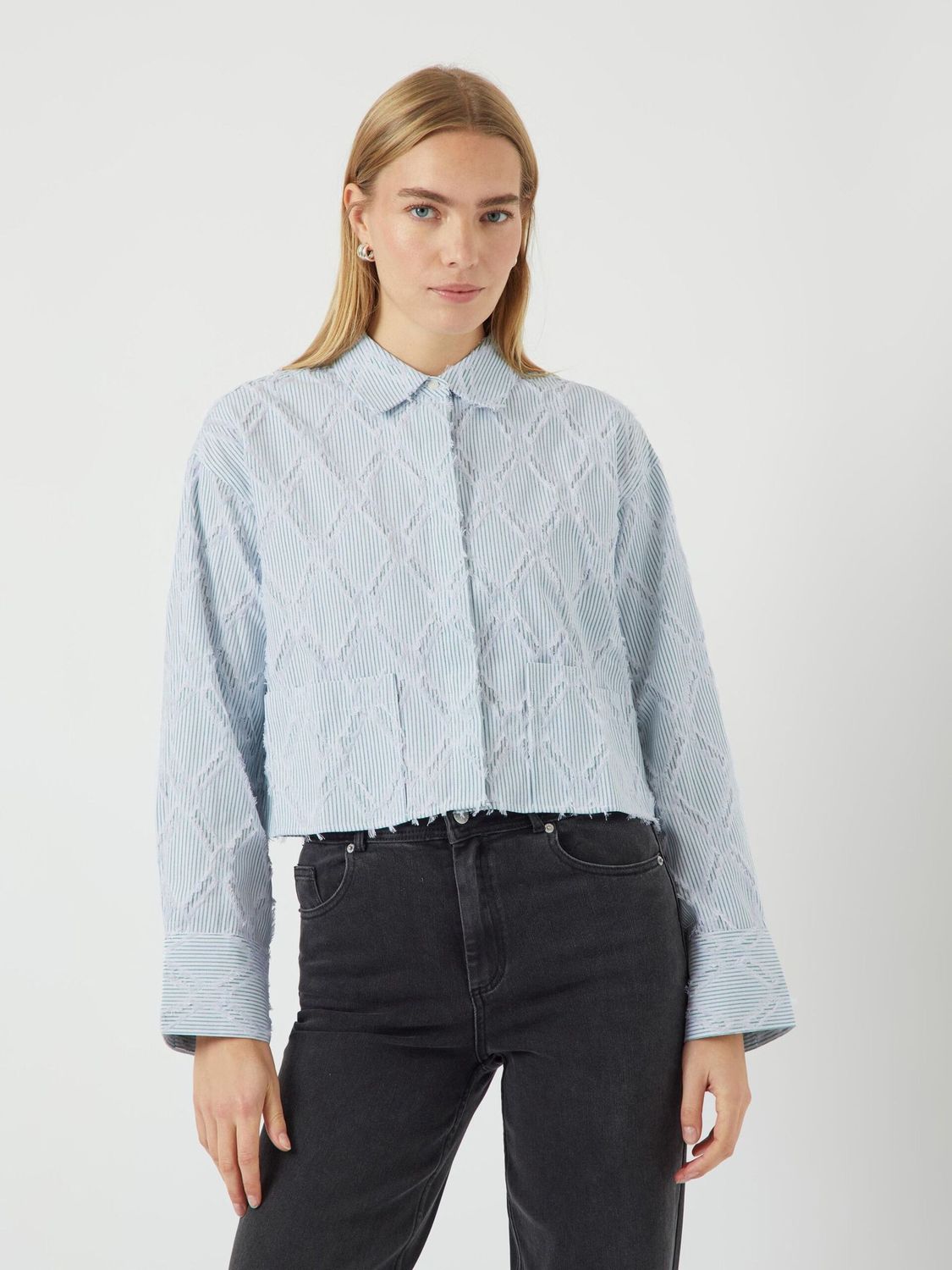 YASLEO LS SHORT SHIRT - EX White