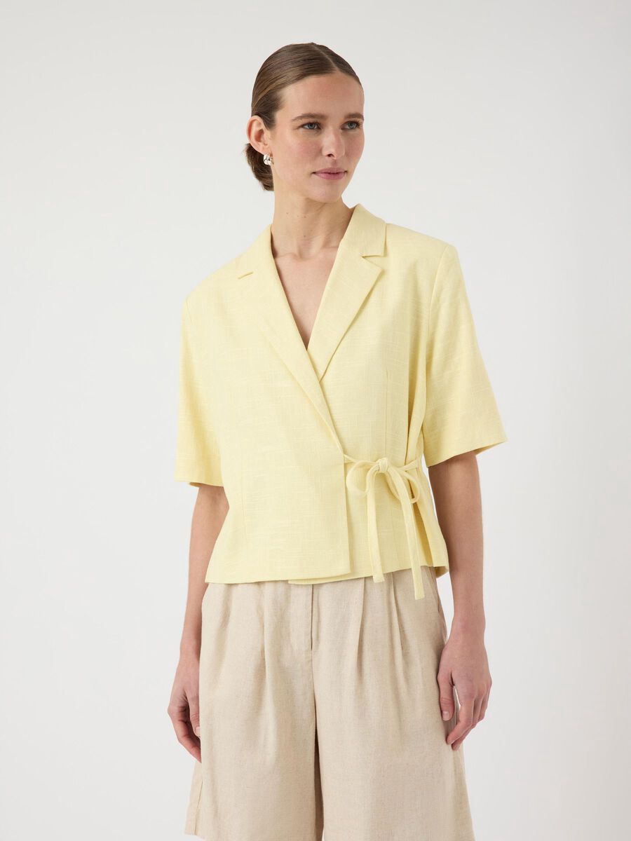 YASPRIMO 2/4 SHORT BLAZER Yellow