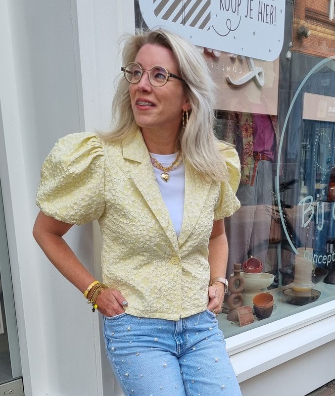 Blazer Cissy lichtgeel