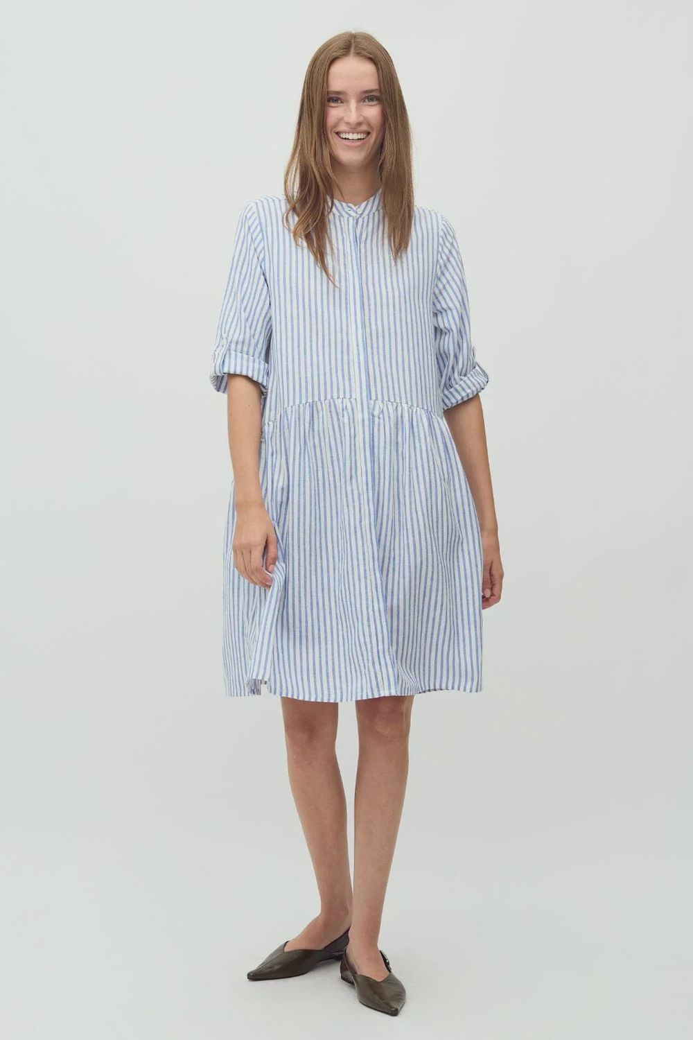 Jurk Albana Ultramarine stripe