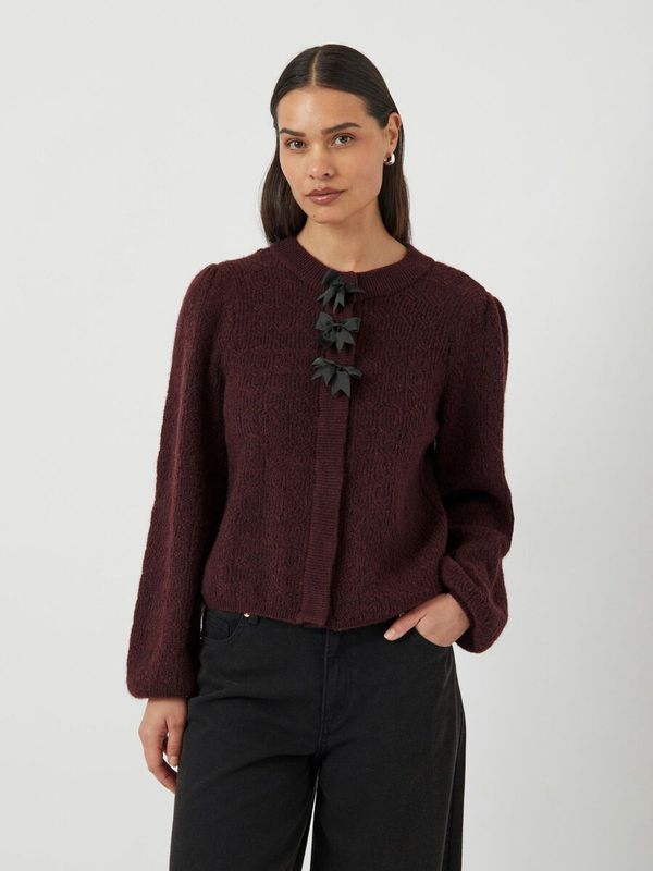 YASBONSA LS KNIT CARDIGAN Red