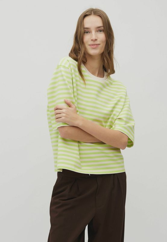Emrys-M Top / T-shirt Sunny Lime Sugar Stripe