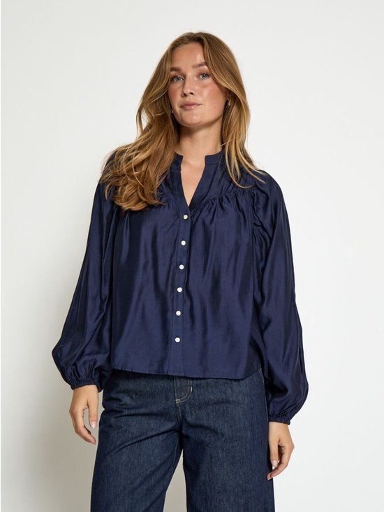 Peppercorn Ida Shirt Dark Navy