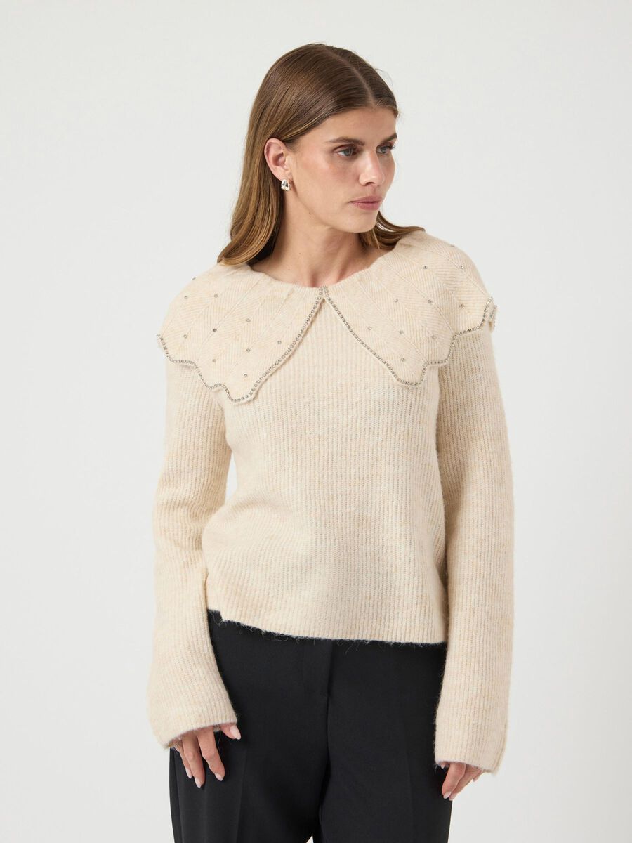 YASCHARMA LS KNIT PULLOVERS Grey