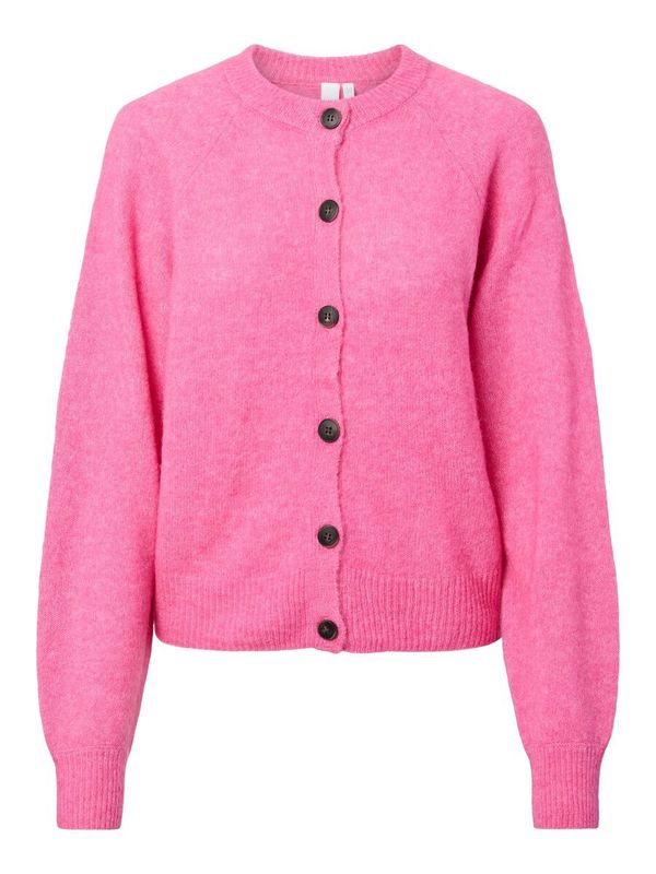 YASJOHI LS WOOL KNIT CARDIGAN S. NOOS Purple