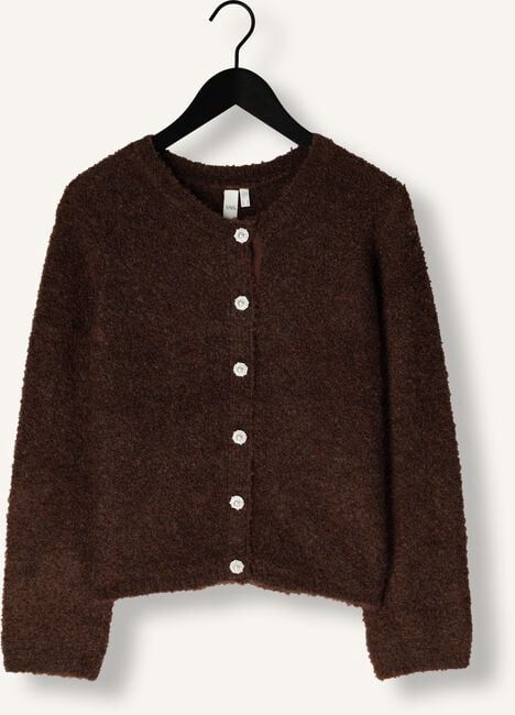 YASPLYRA LS KNIT CARDIGAN Brown