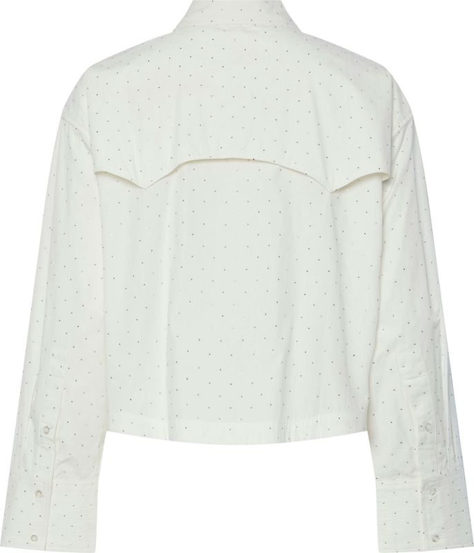 YASCIRU LS SHORT STUDDED SHIRT White