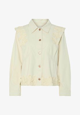 YASLUINA LS DENIM JACKET S. Grey