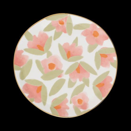 Good Morning Plate Burnt Coral