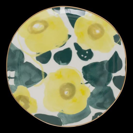 Plate Floral Art Limelight