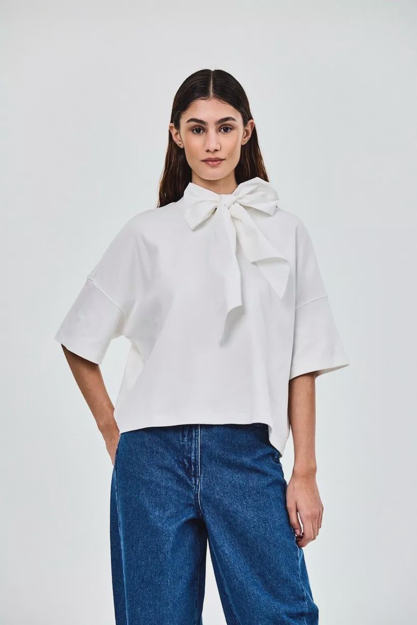 CKS TIE white medium