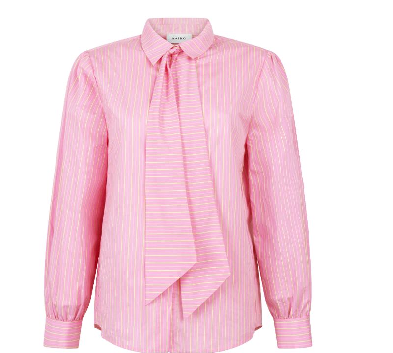 FENNE COLORED STRIPE Blouse BEGONIAPINK