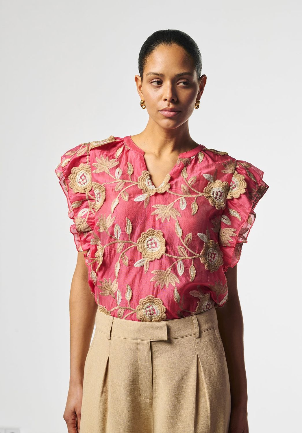 YAELLA Top HIBISCUSRED