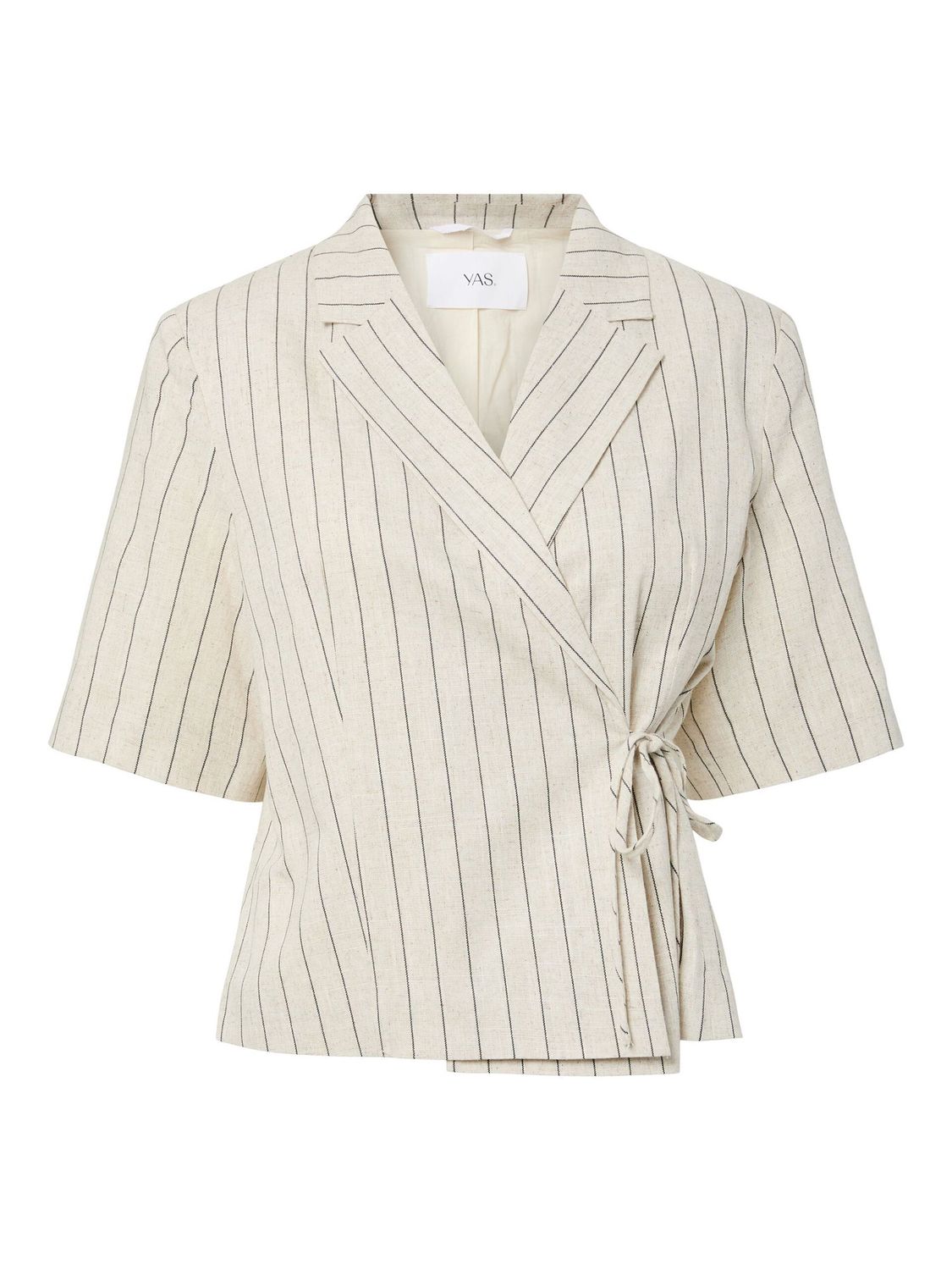 YASLINURA 2/4 LINEN BLEND BLAZER White