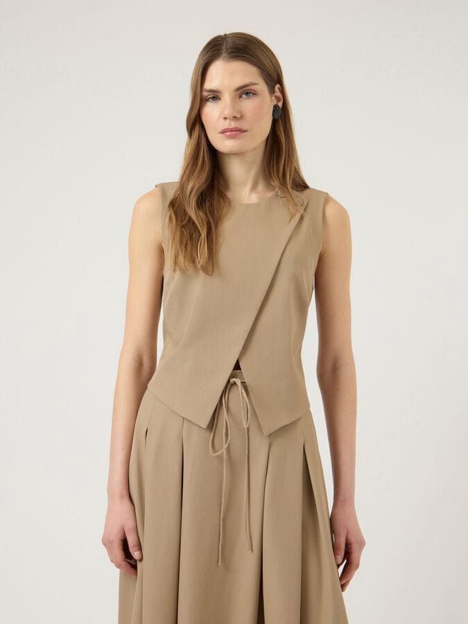 YASCAMIA WAISTCOAT Brown