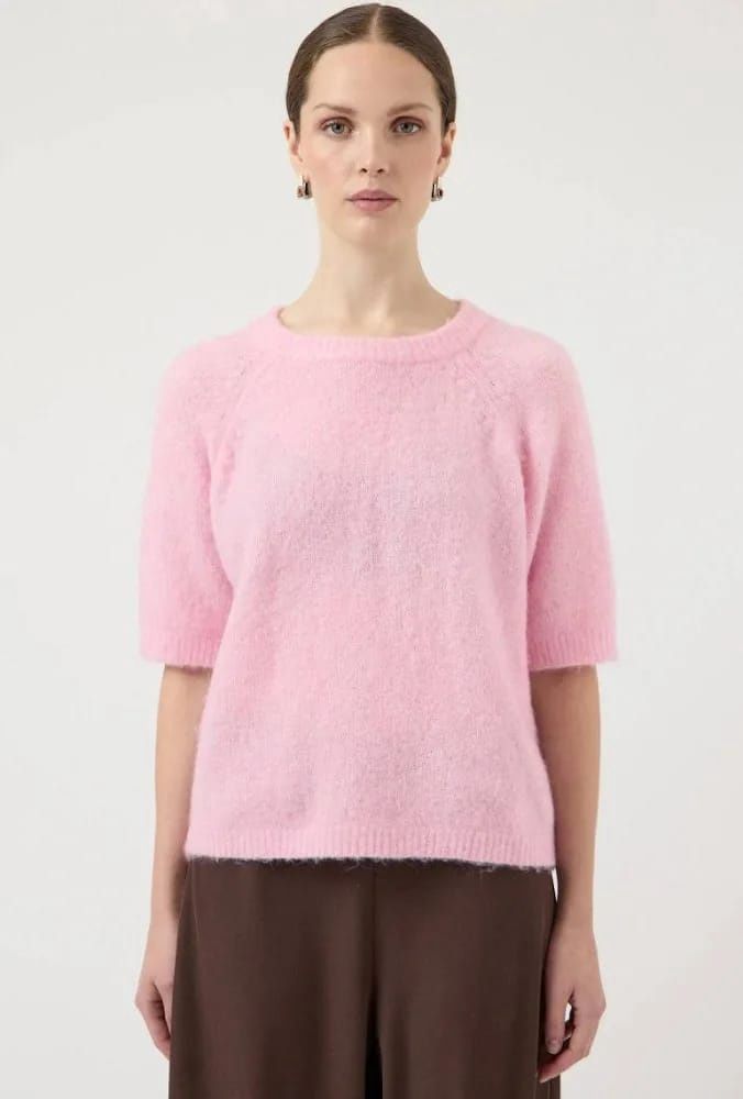 YASENYA SS KNIT PULLOVER S. Purple