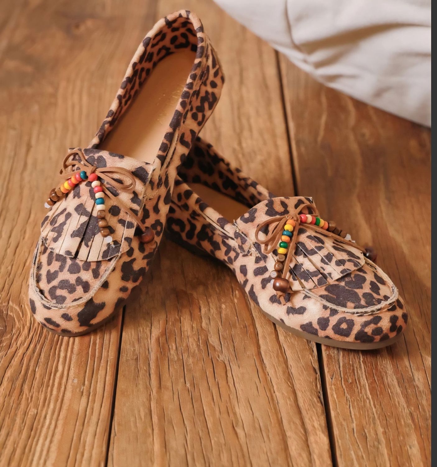 Loafer Flore leopard kraaltjes