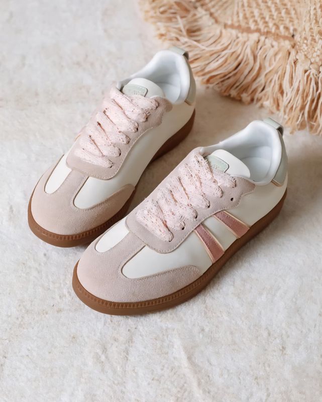 Sneaker Estelle lichtroze/wit