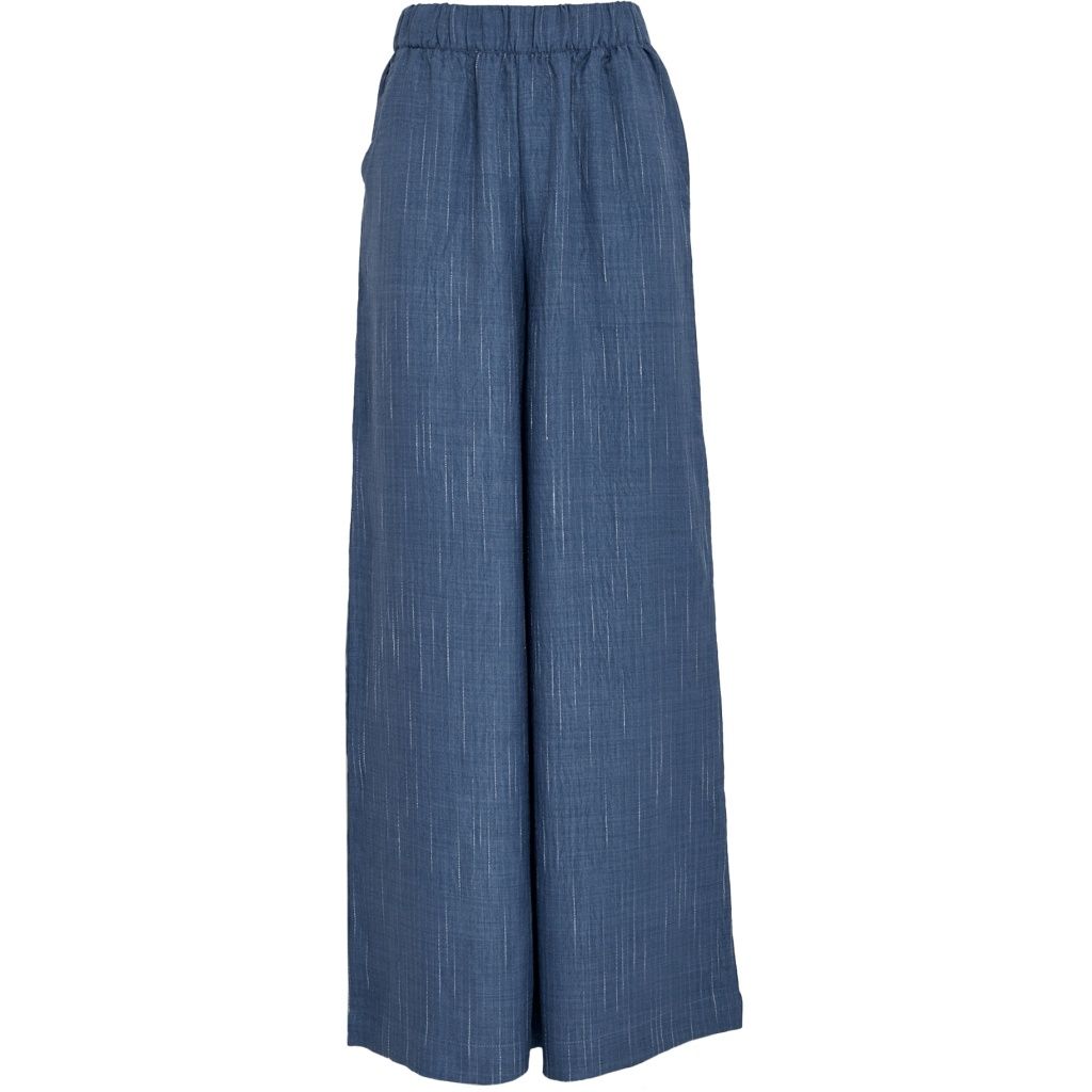 Peppercorn PCGaby Pinstripe Pant Mid-blue Denim