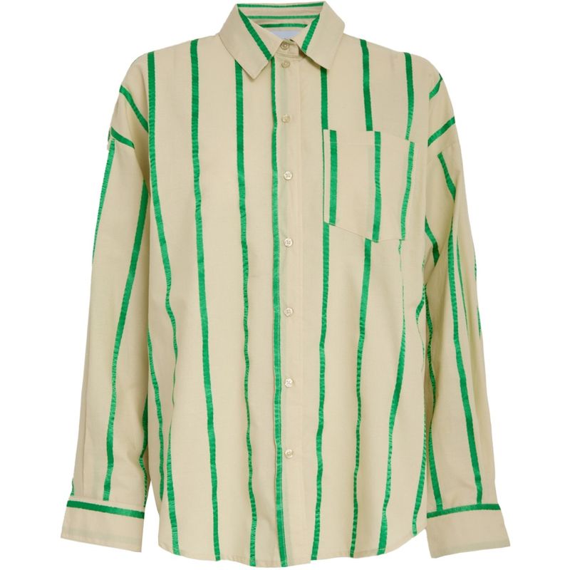 Minus MSEleni Oversize Shirt Greenbriar Stripe