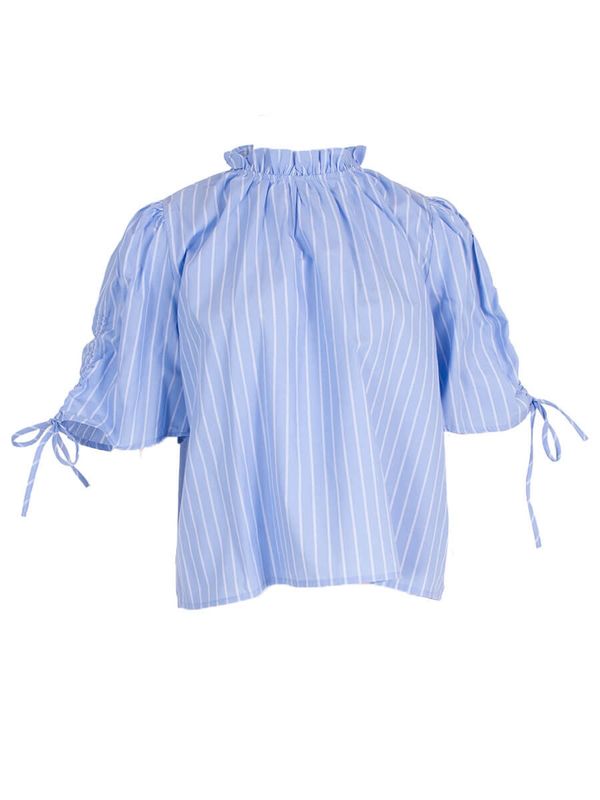Blouse Saar lichtblauw streep