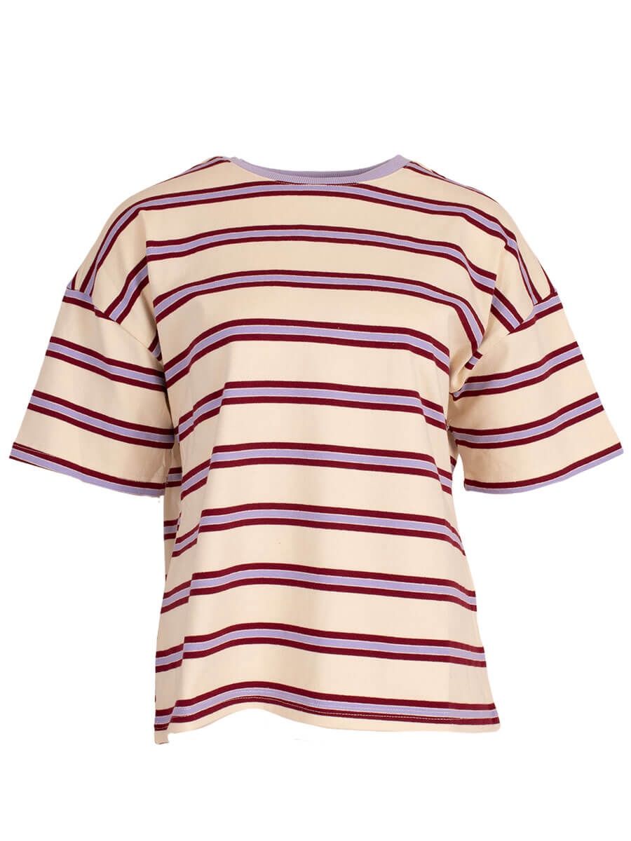Shirt Vesper lila streep one size