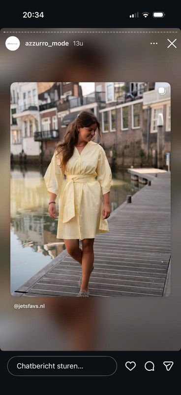 Jurk Flo geel S/M