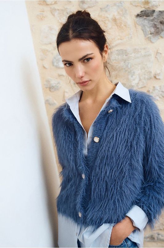 Molly Bracken Cardigan Bo Denim Blue