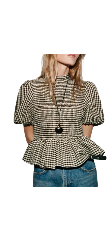 Top Lena bruin ruit