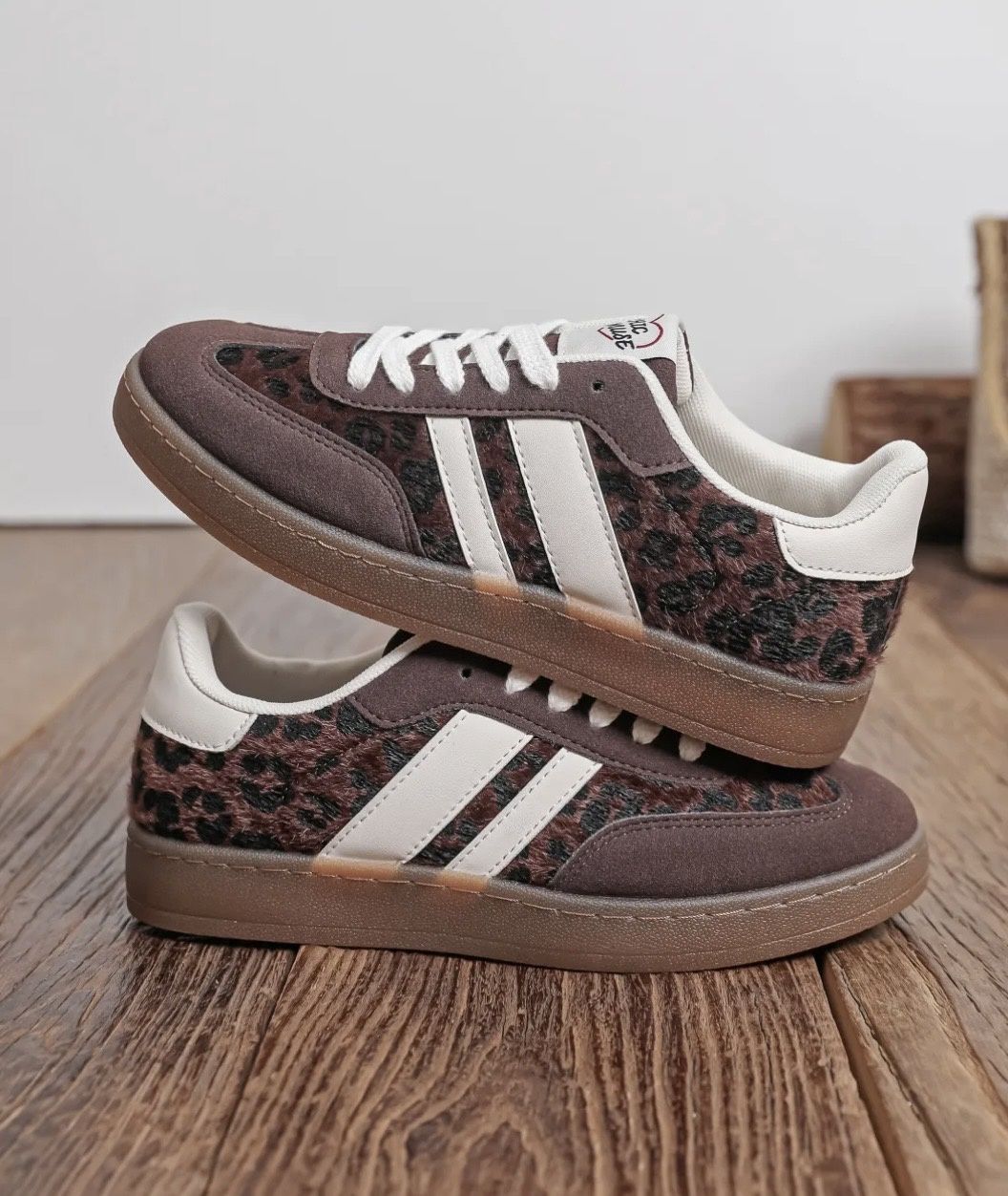 Sneaker Stella bruin/leopard