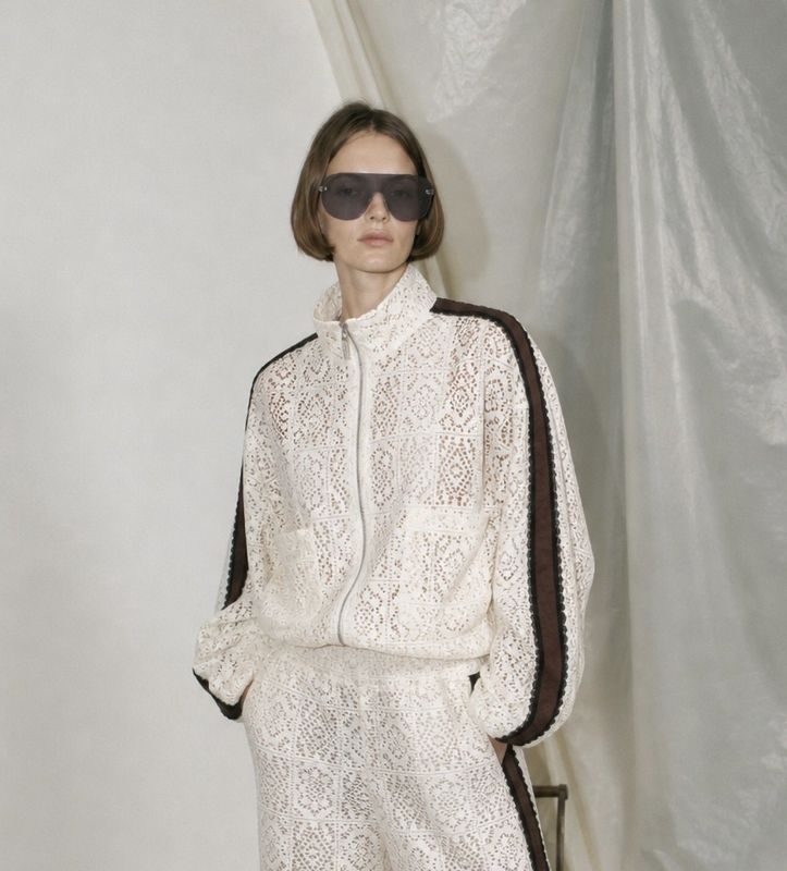 Kanten jasje Celeste off white